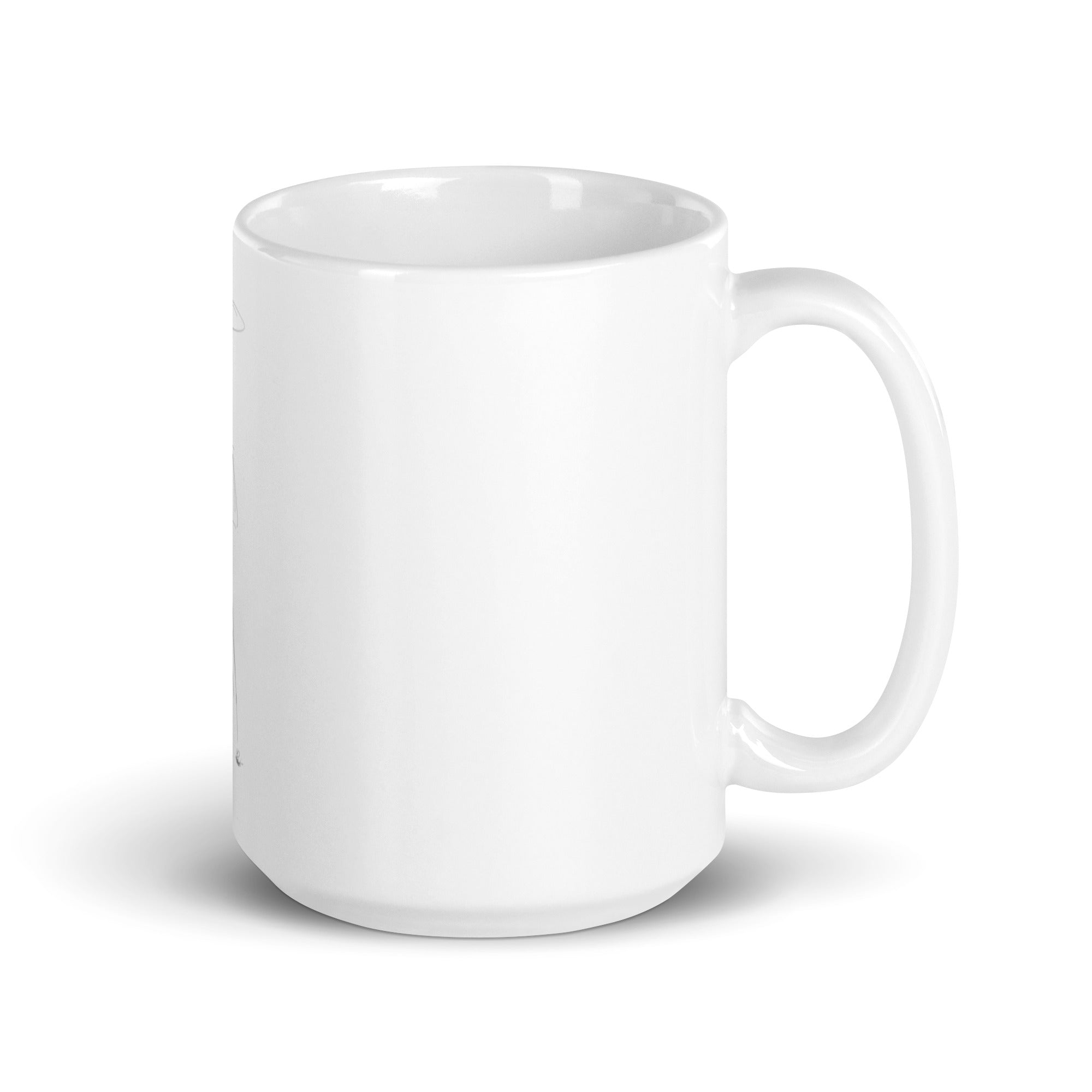 Inviting Vibrationally - White glossy mug