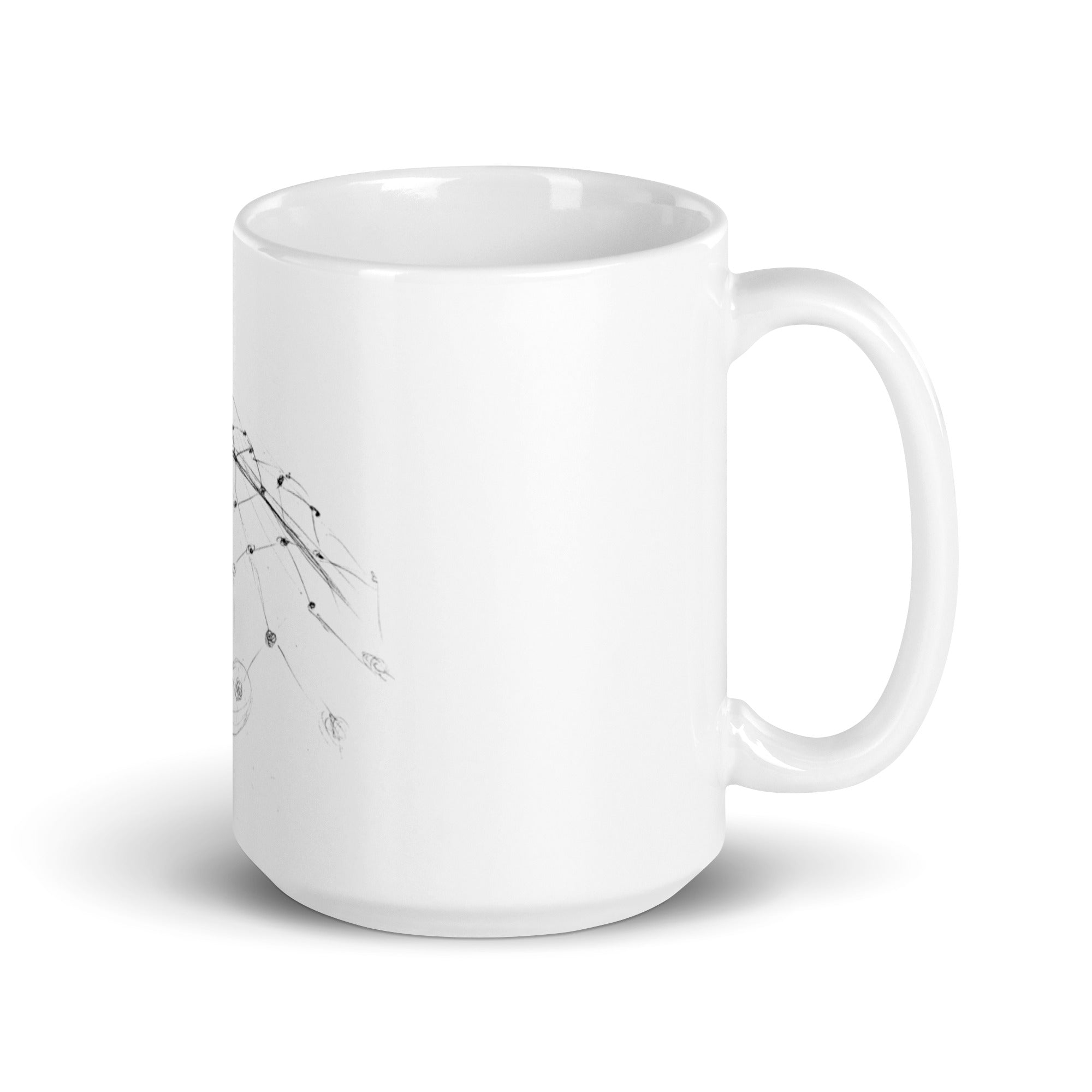 Born into contrast - White glossy mug