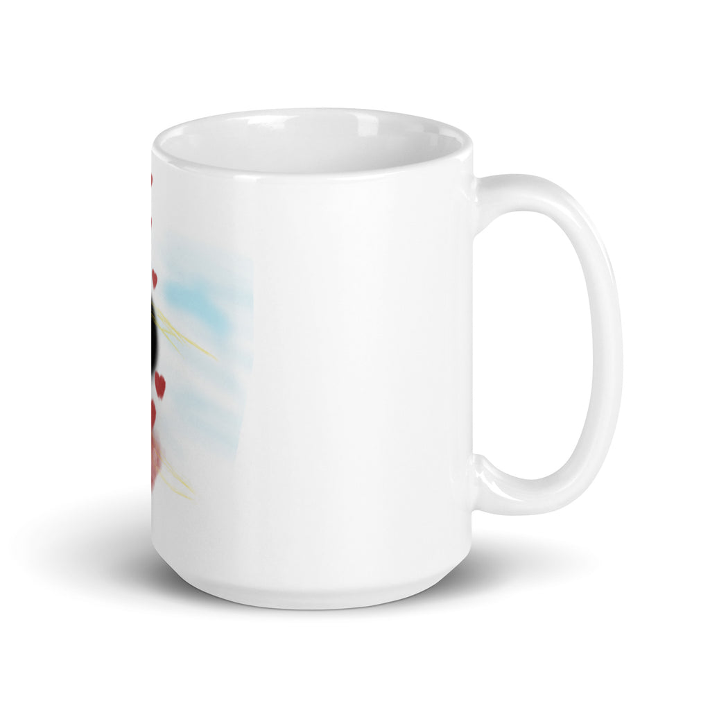 Training the frequency of my thoughts - White glossy mug