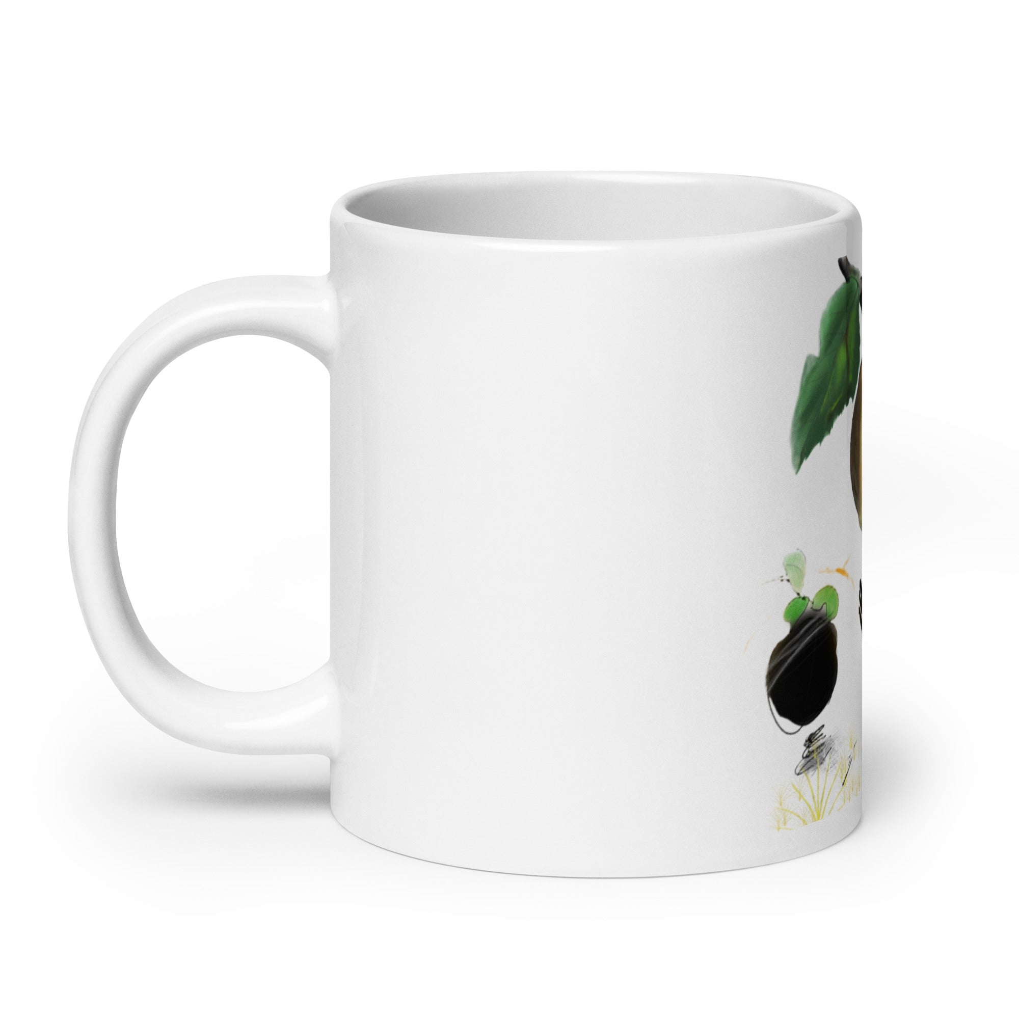 Forbidden Apple - White glossy mug