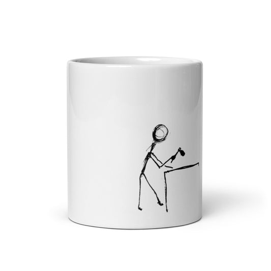 Making improvements - White glossy mug
