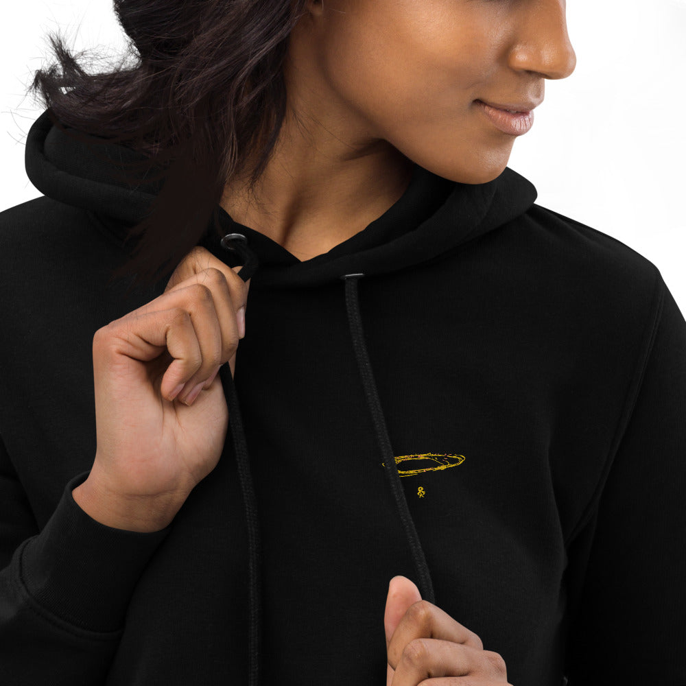 "I AM" Hoodie dress gold embroidery