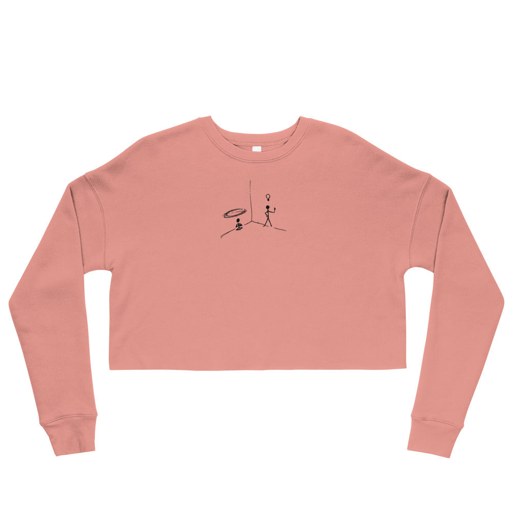 GRATITUDE GAVE ME SIGHT Crop Sweatshirt