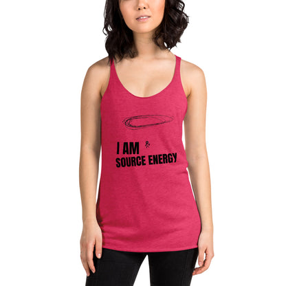 Inspirational I AM SOURCE ENERGY Women's Racerback Tank - Gratitude Gift