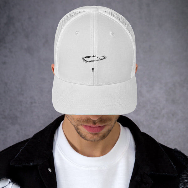 Inspirational I AM SOURCE ENERGY White Trucker Cap