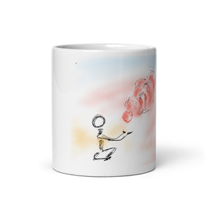 Chill out let your improvement happen - White glossy mug