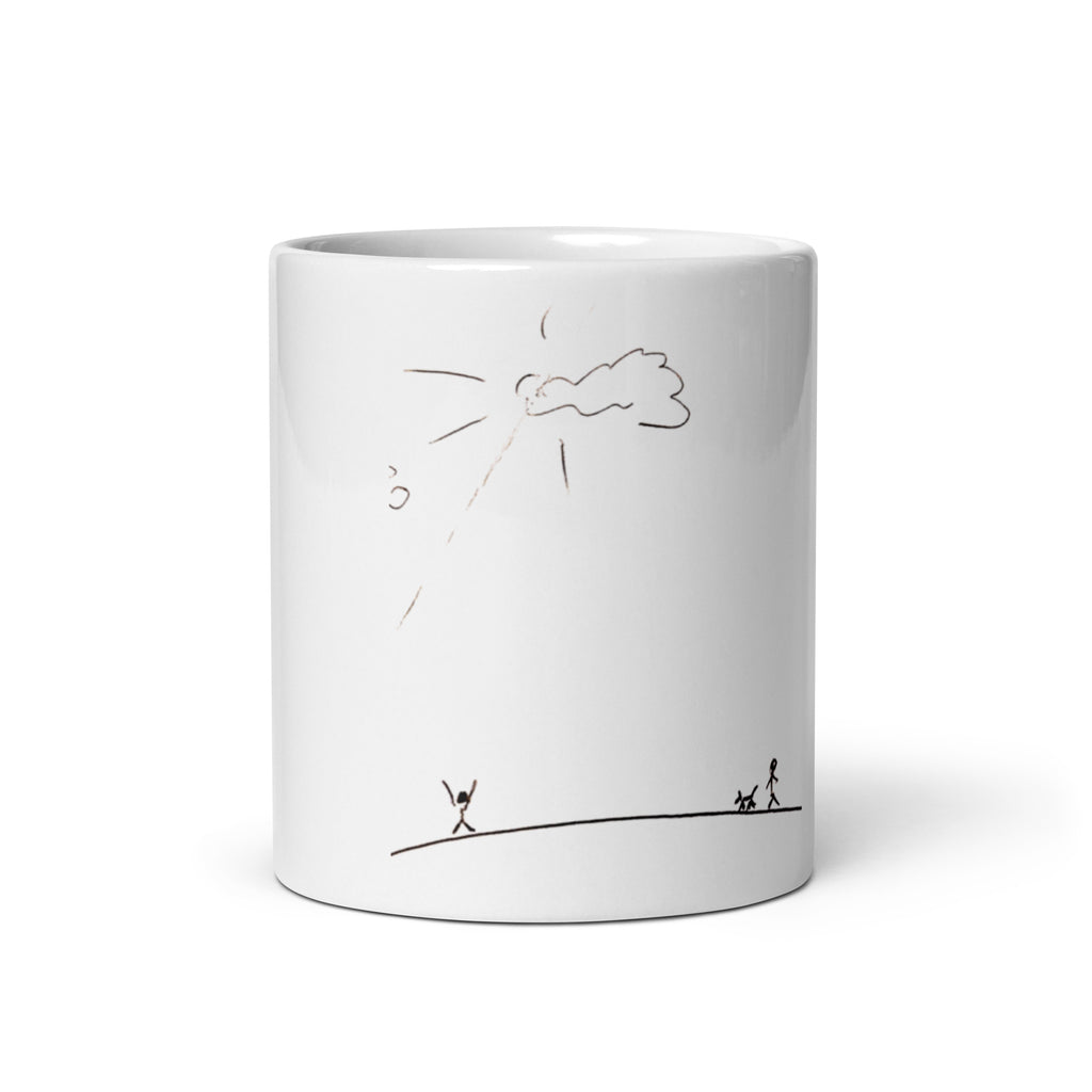 Walking this earth - White glossy mug