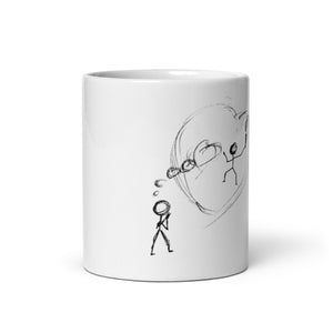 Today's ideas, tomorrow's victories - White glossy mug