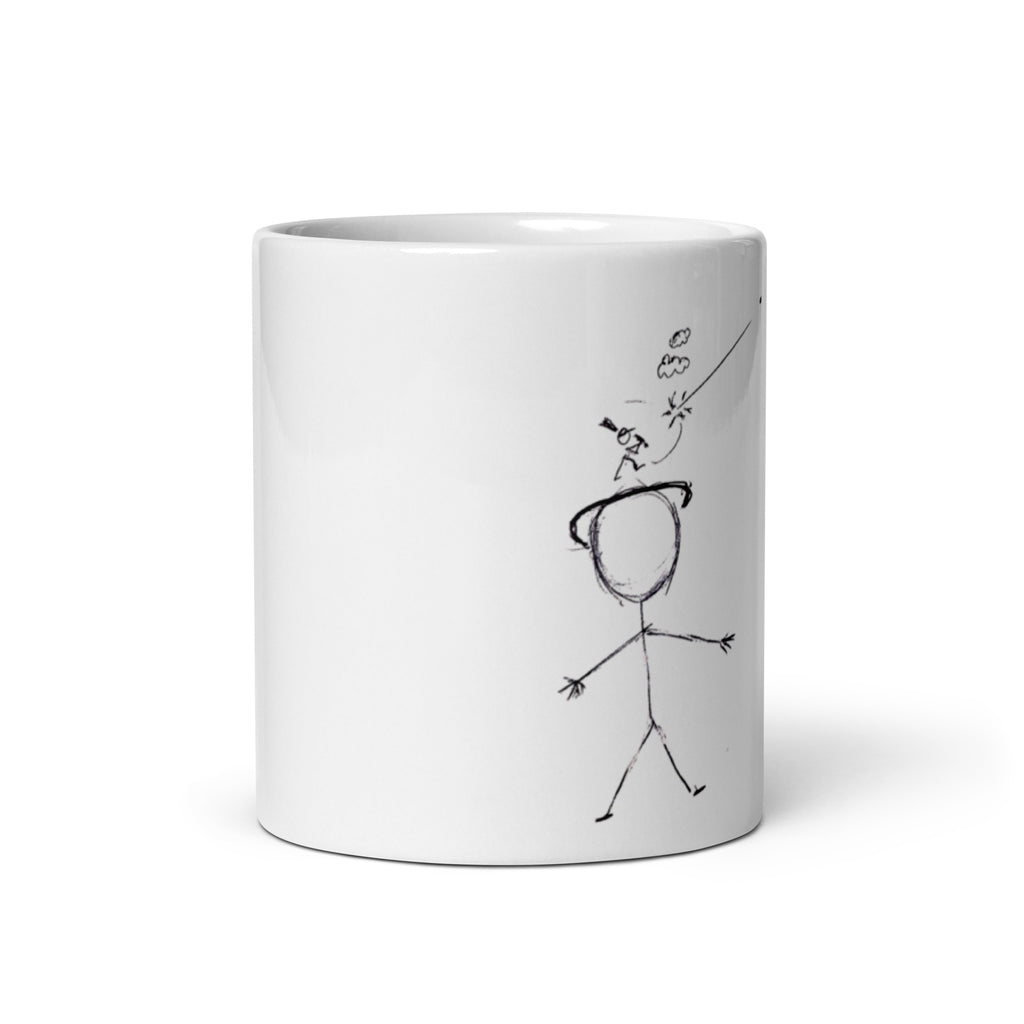 Less BS - White glossy mug