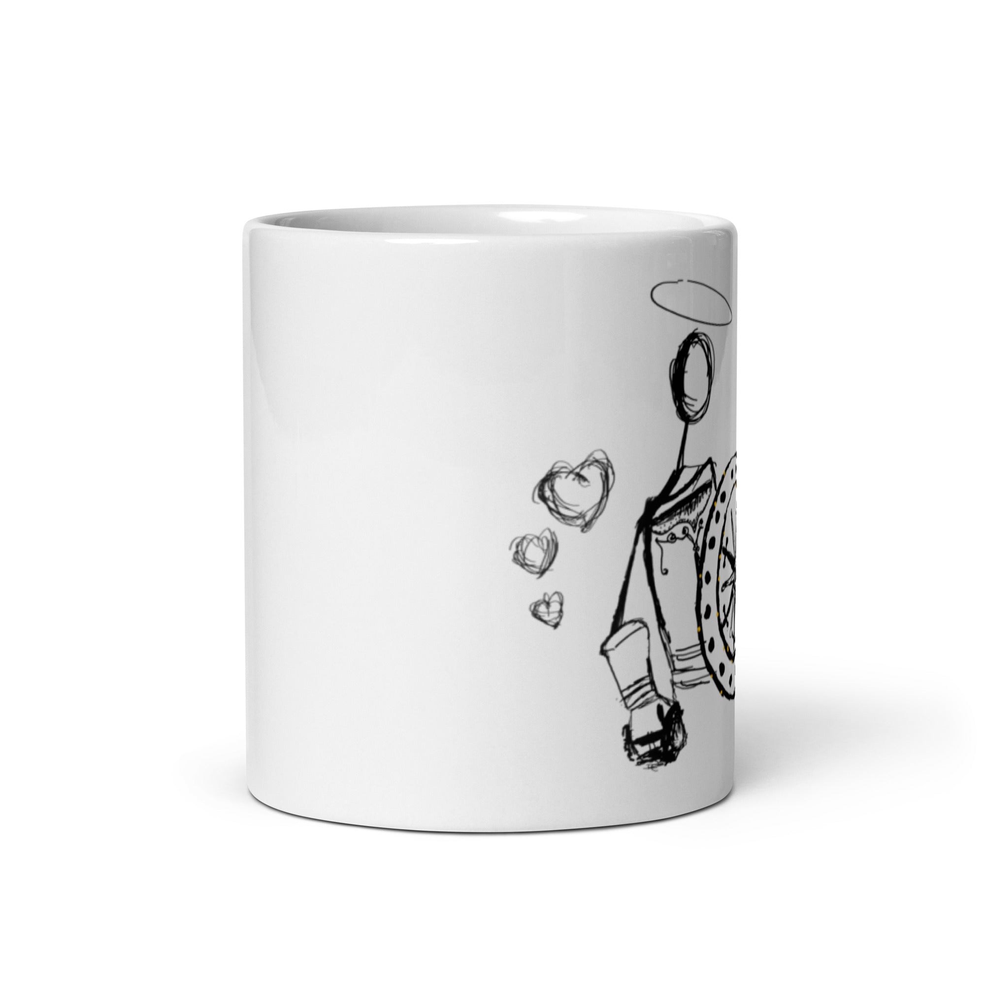 Faith is my shield - White glossy mug