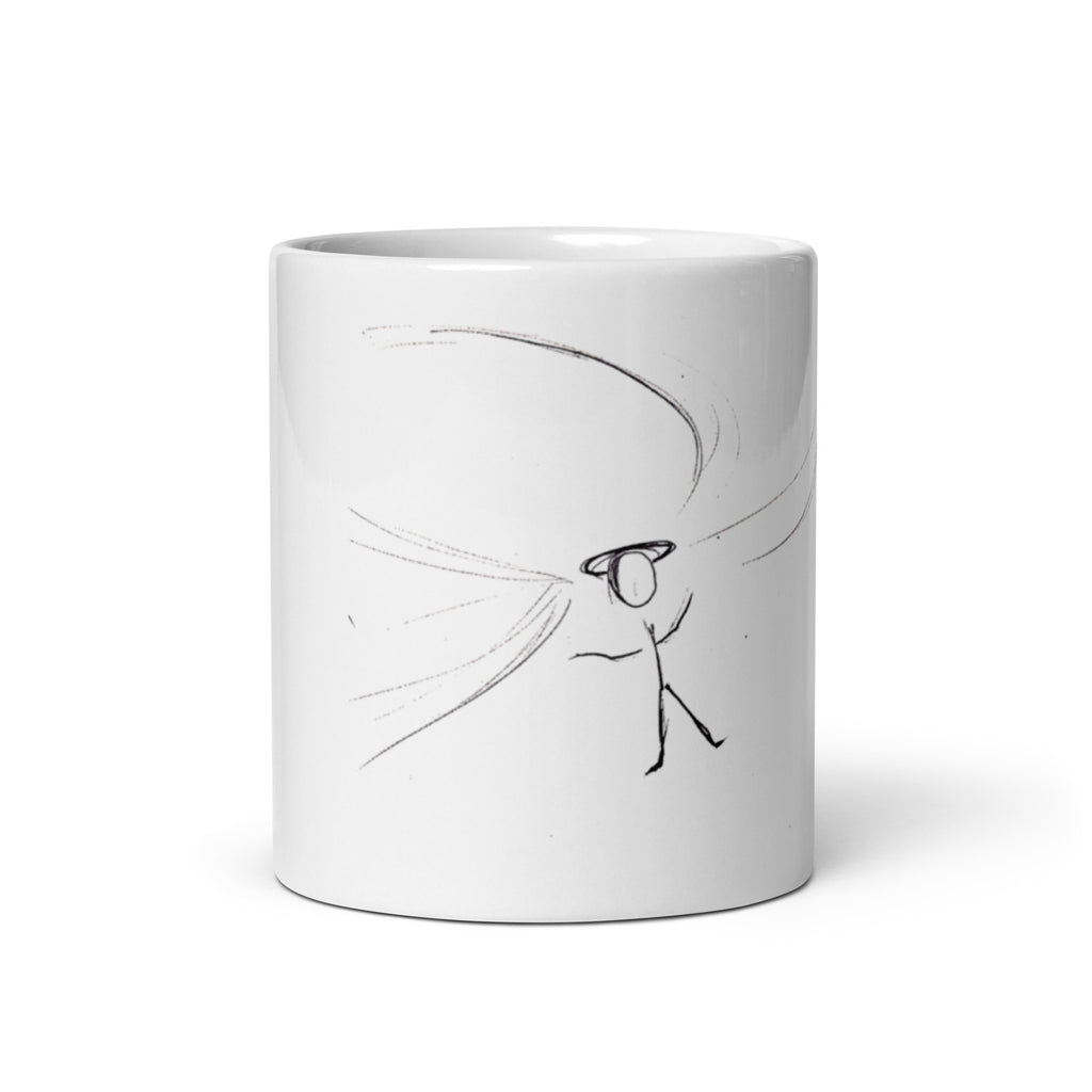 Thought energy takes shape - White glossy mug