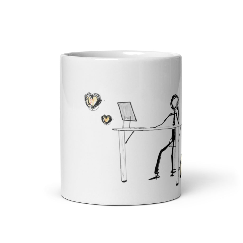 I am at peace - White glossy mug