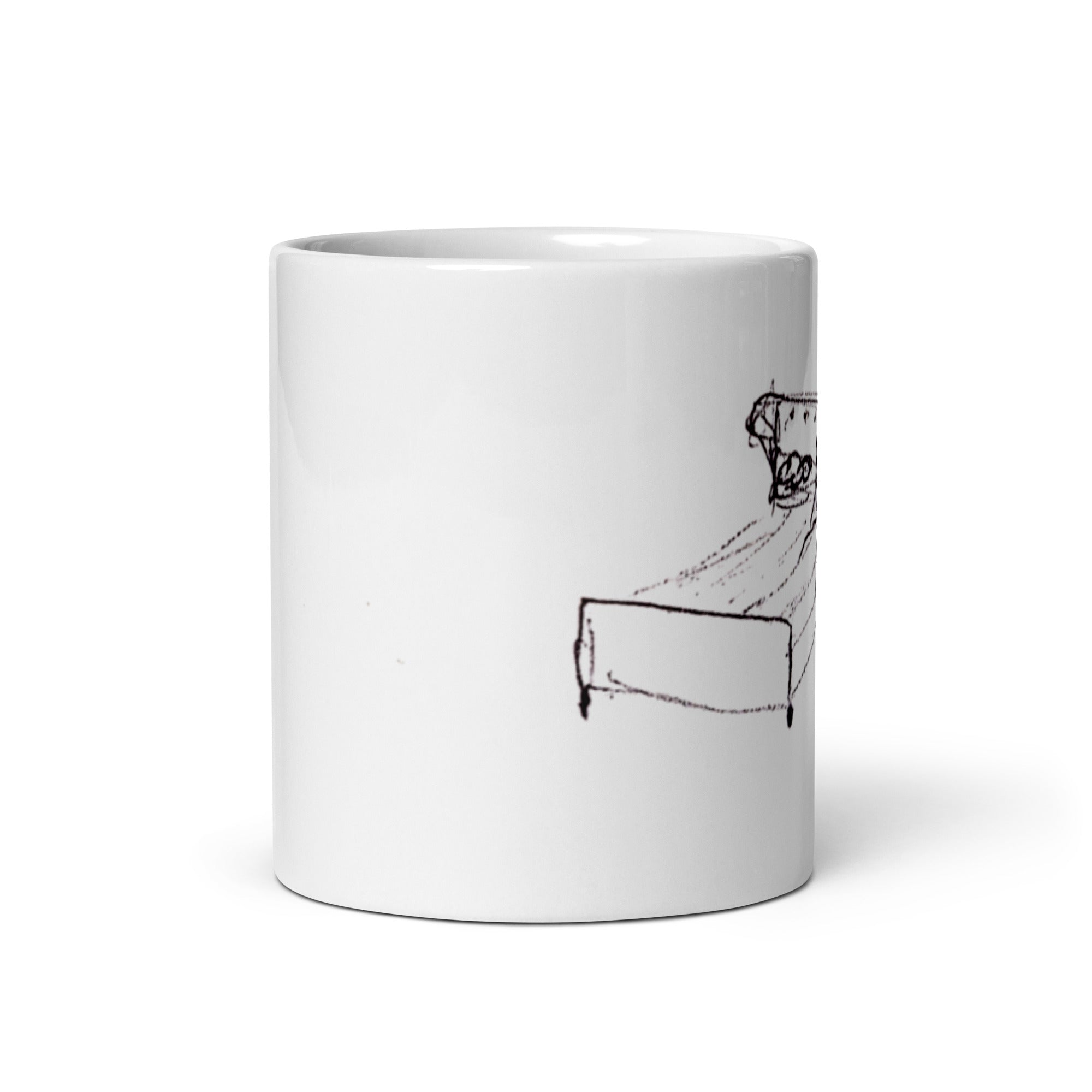 Stop overthinkng - White glossy mug