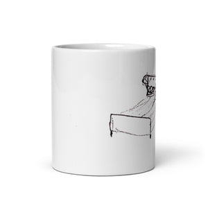 Stop overthinkng - White glossy mug