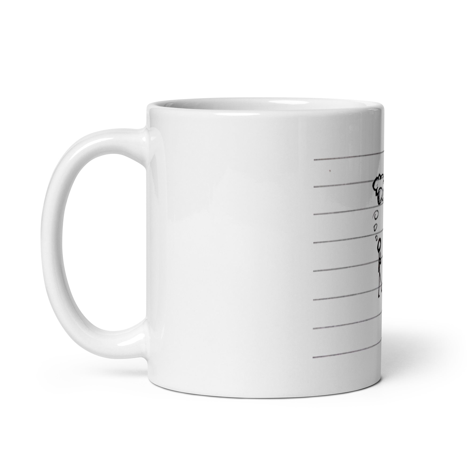 Reason for my thoughts - White glossy mug