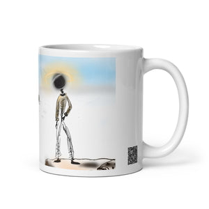 Being present - White glossy mug