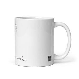 Walking this earth - White glossy mug