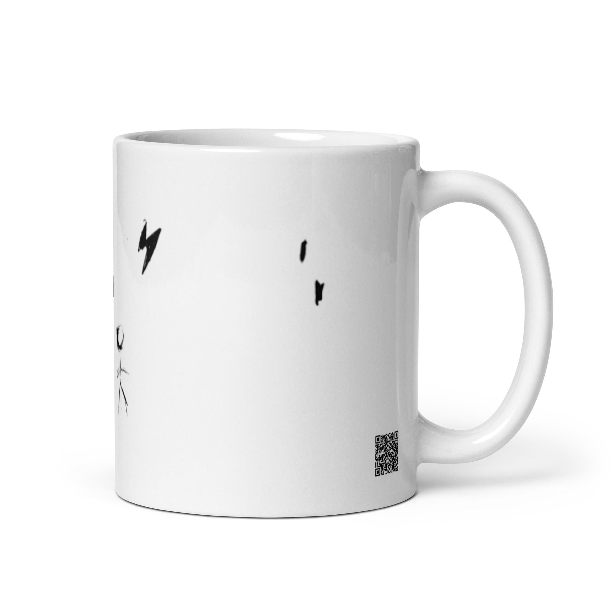 Born to create - White glossy mug