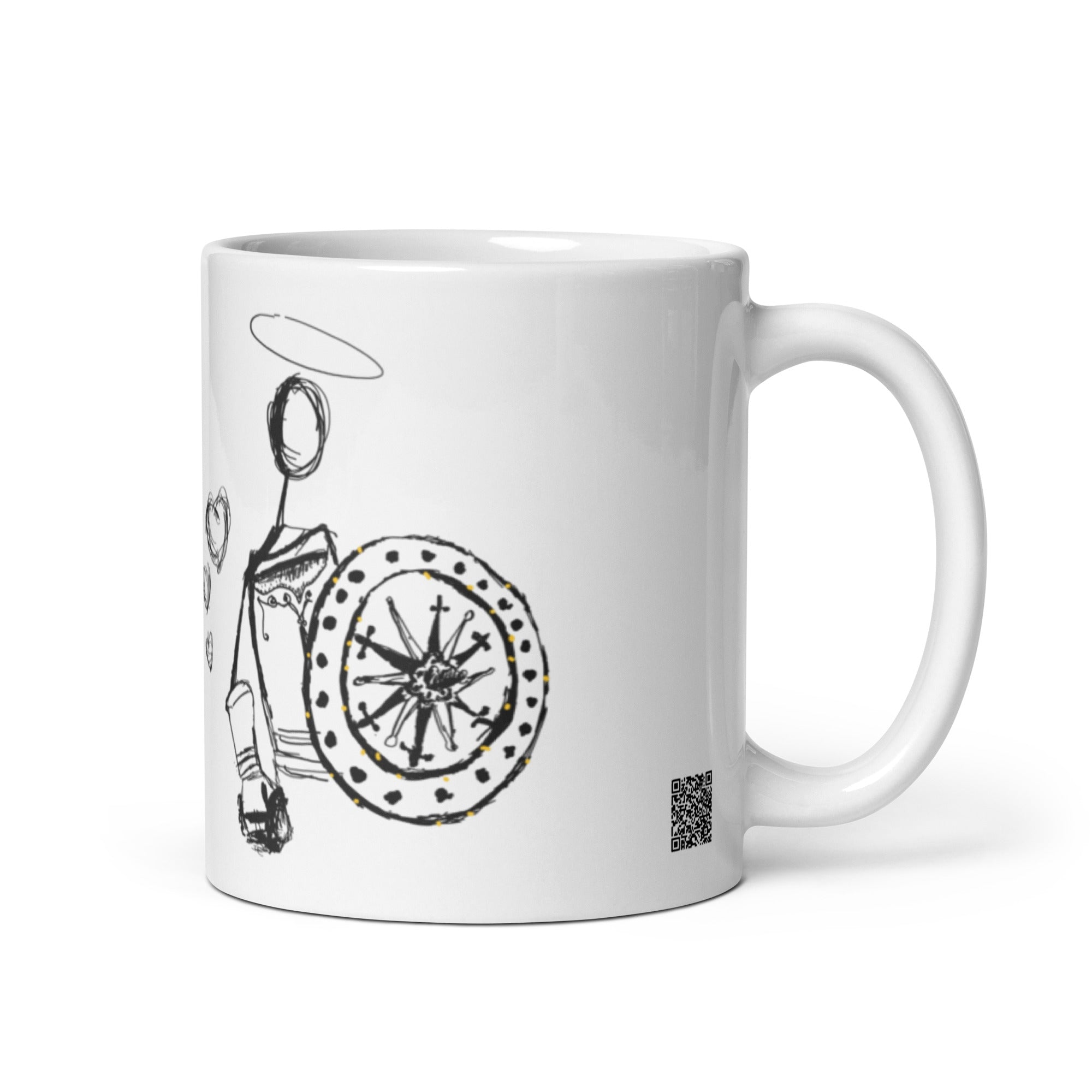 Faith is my shield - White glossy mug