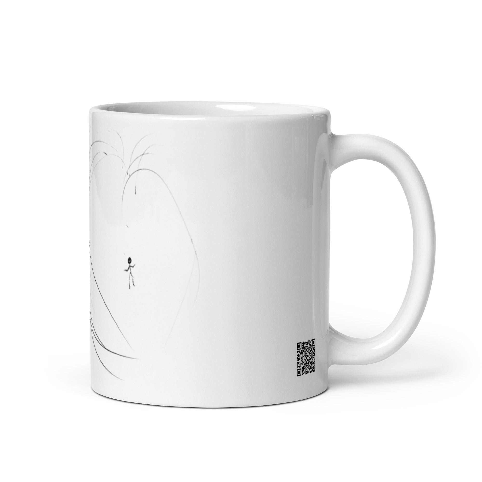 Take Steps Spirit First - White glossy mug