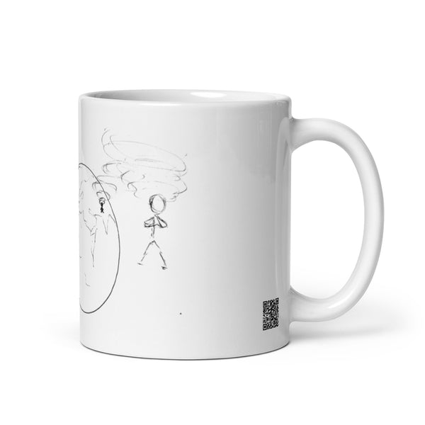 Born to create - White glossy mug