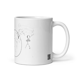 Born to create - White glossy mug