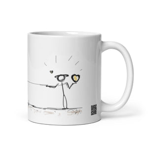 Pulling against your desires - White glossy mug