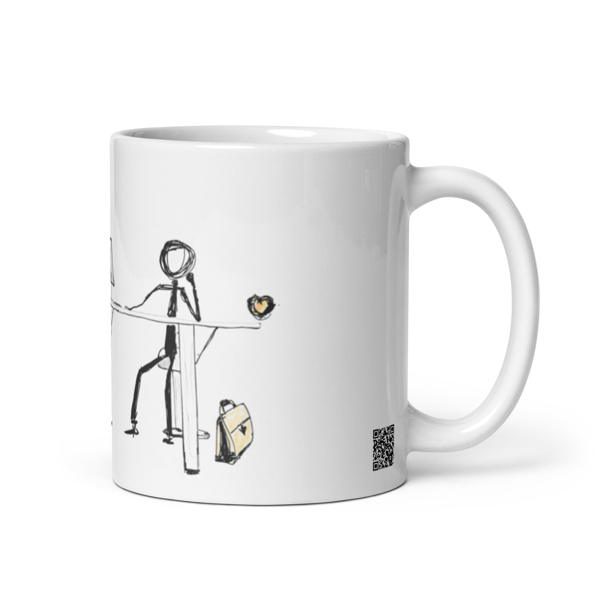 I am at peace - White glossy mug