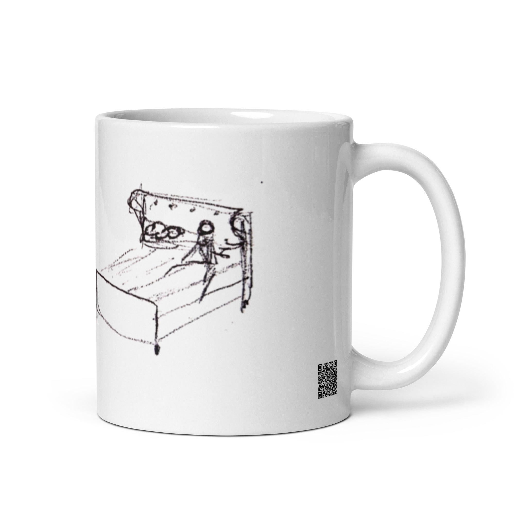 Stop overthinkng - White glossy mug