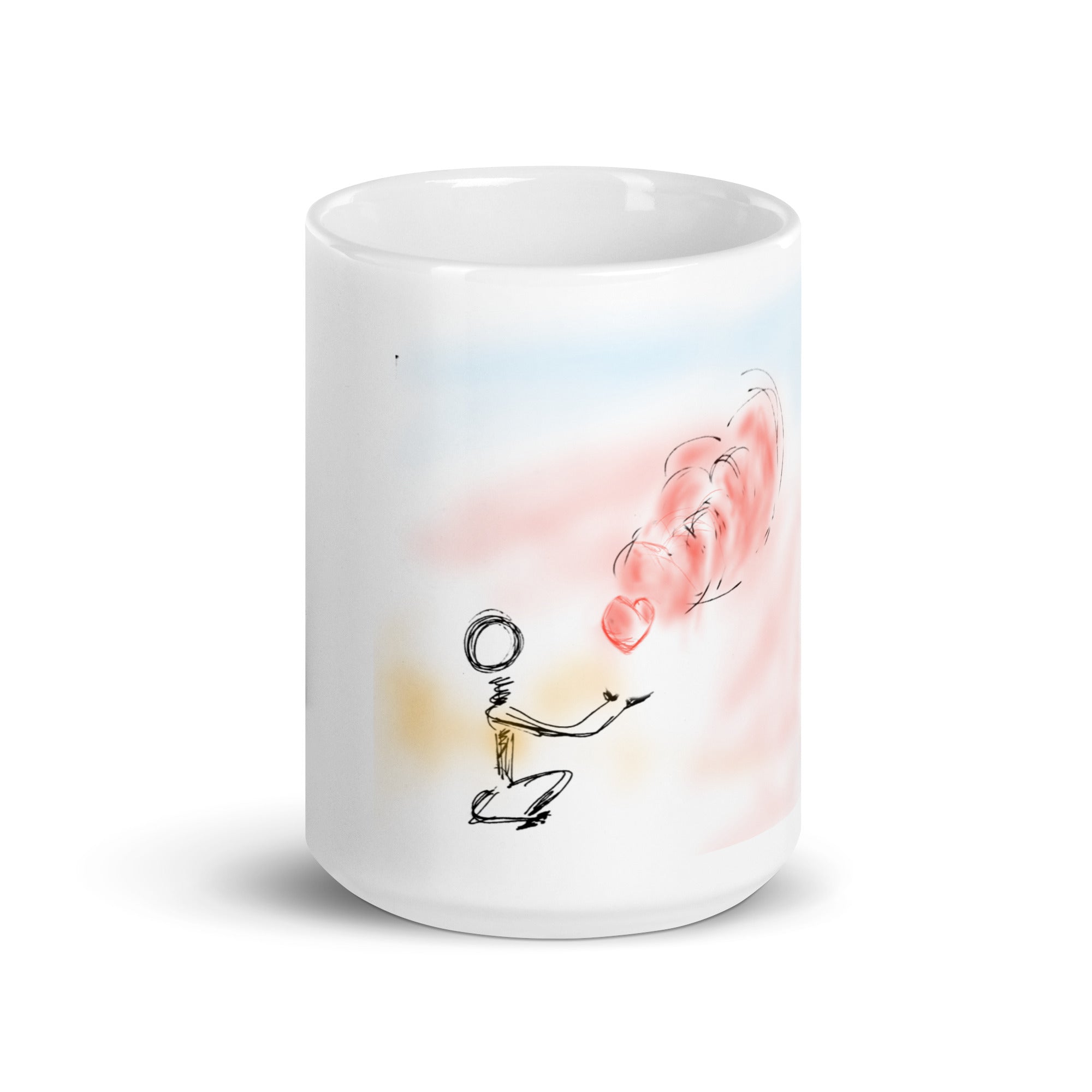 Chill out let your improvement happen - White glossy mug