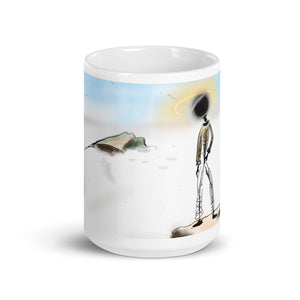 Being present - White glossy mug