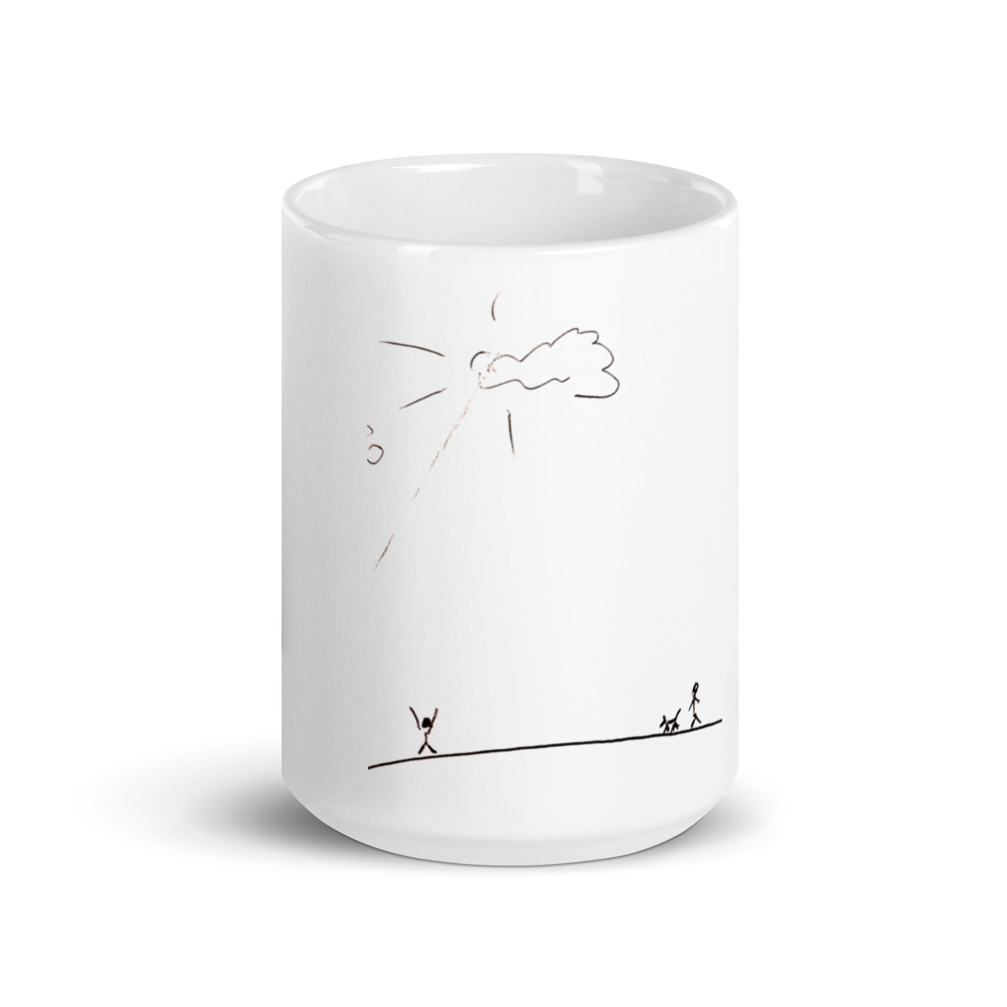 Walking this earth - White glossy mug