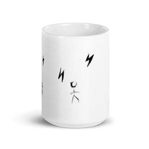 Born to create - White glossy mug