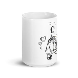 Faith is my shield - White glossy mug