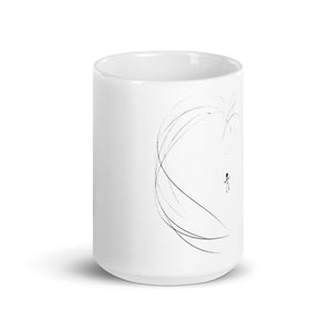 Take Steps Spirit First - White glossy mug