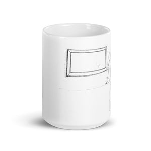 Morning, I love you, thankyou - White glossy mug