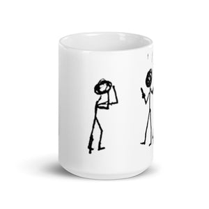 Gratitude for every contrast  - White glossy mug