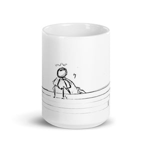 Stop building up stress - White glossy mug