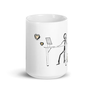 I am at peace - White glossy mug