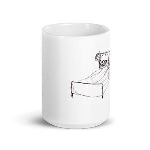 Stop overthinkng - White glossy mug