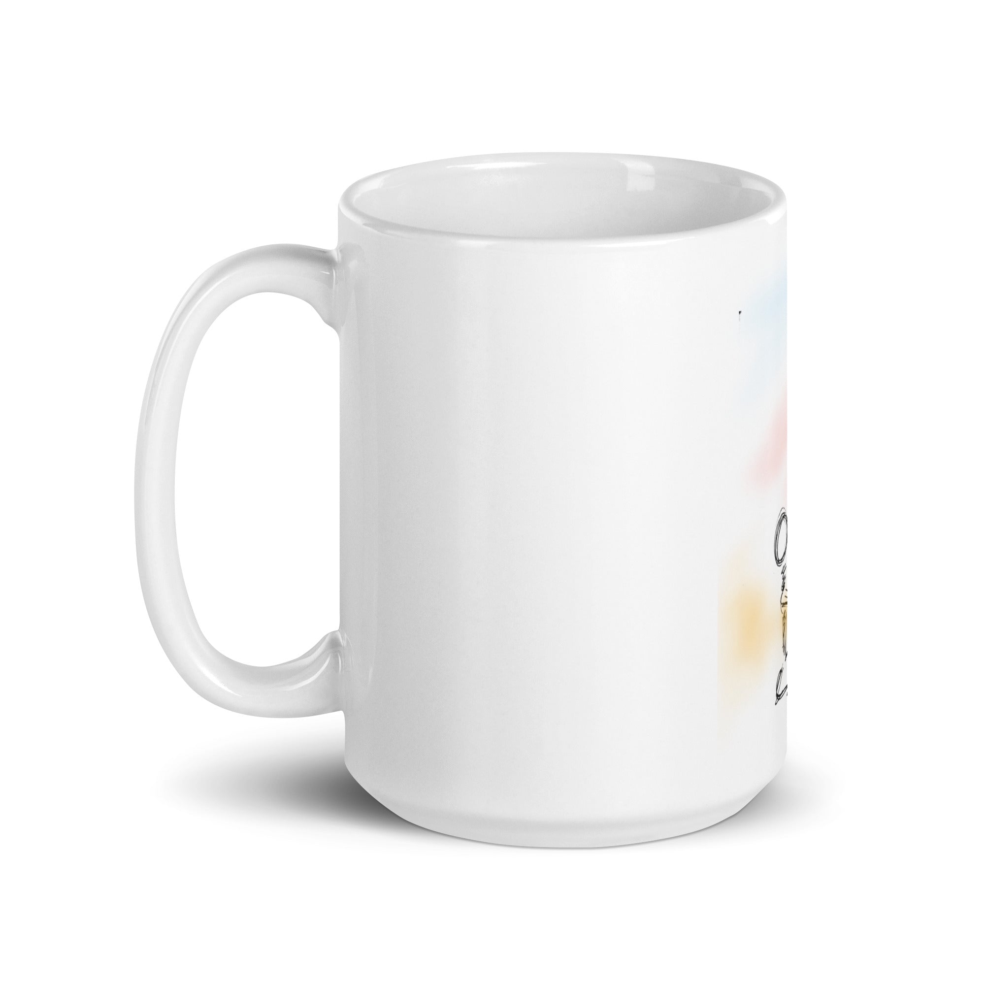 Chill out let your improvement happen - White glossy mug