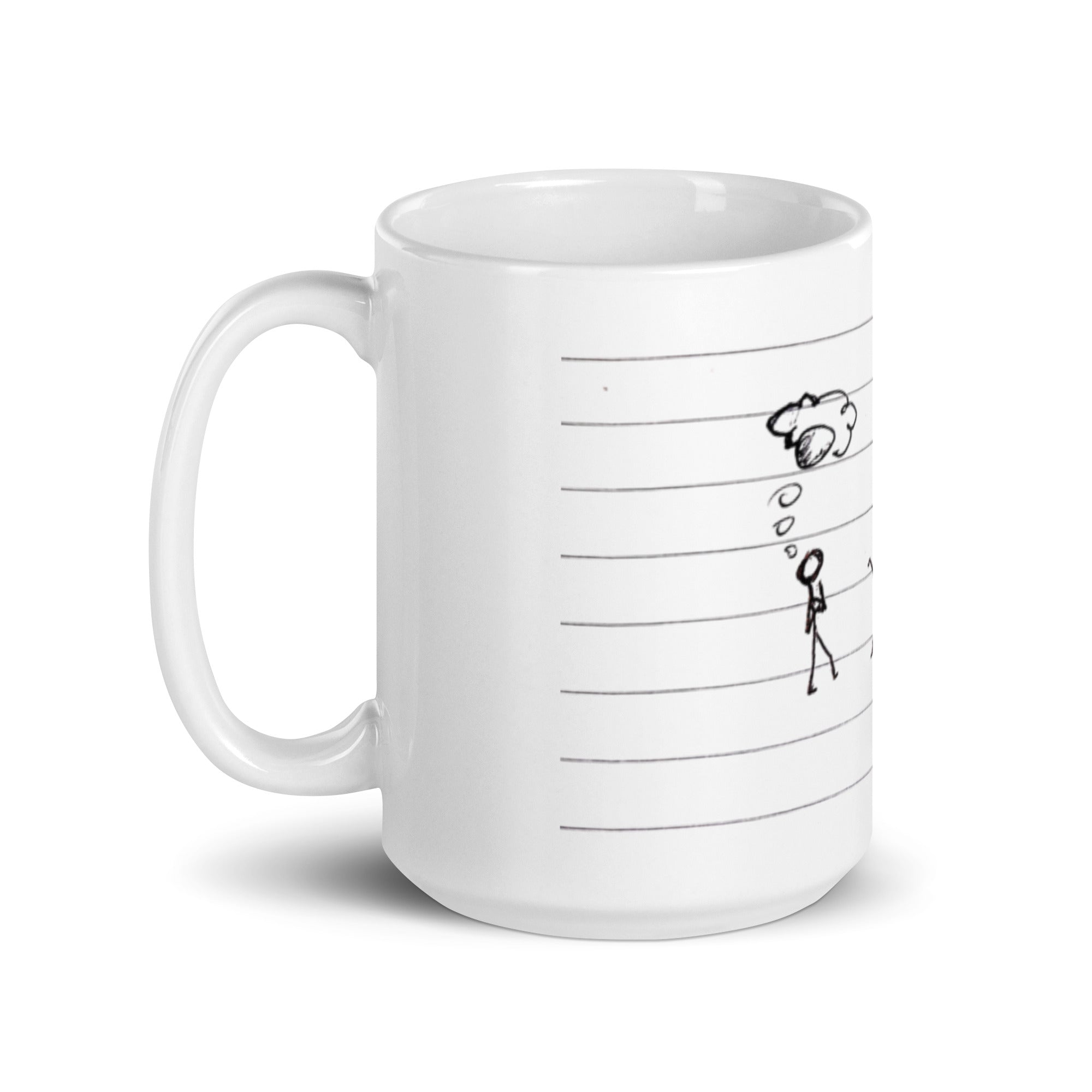 Reason for my thoughts - White glossy mug