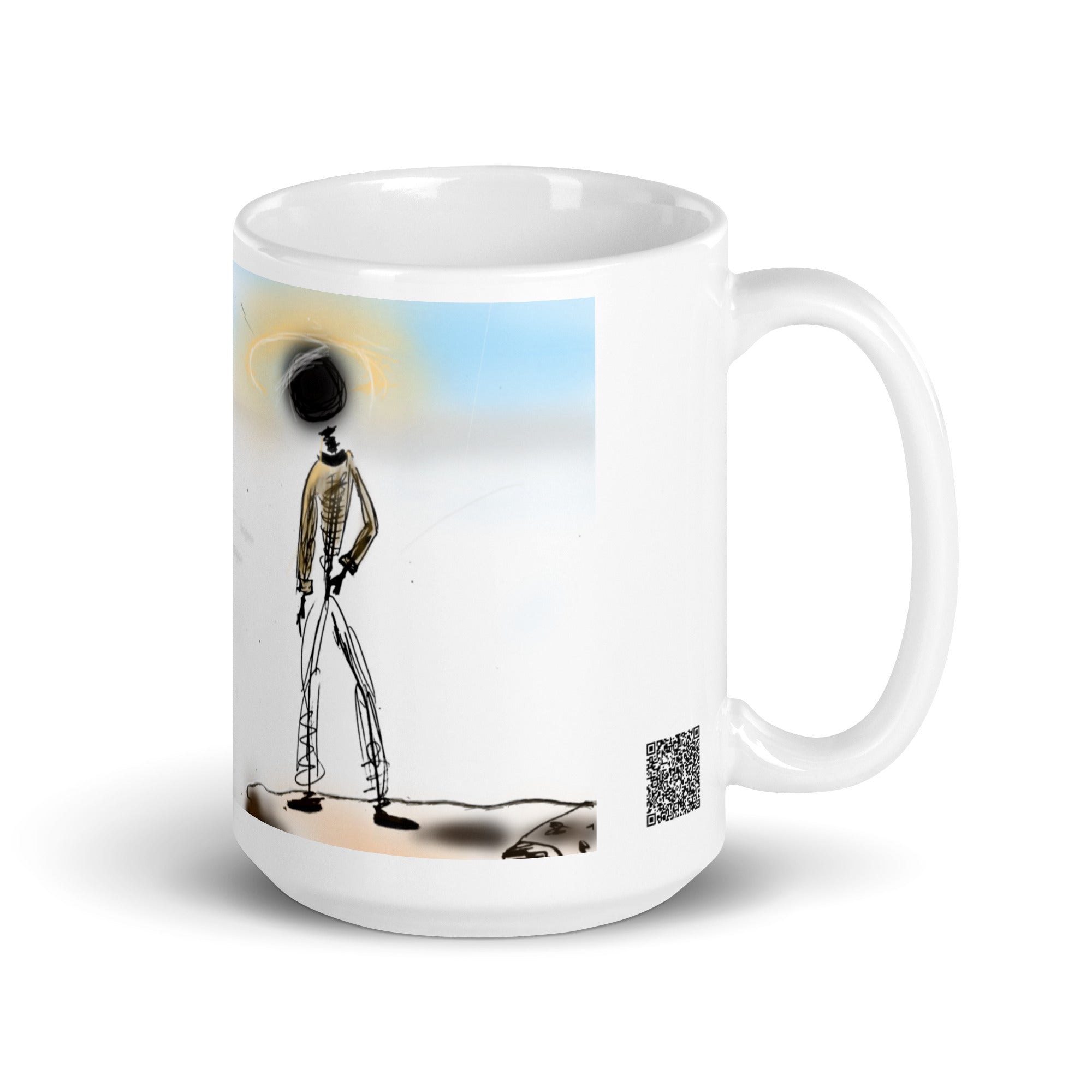 Being present - White glossy mug