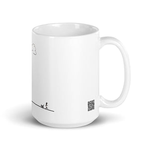 Walking this earth - White glossy mug