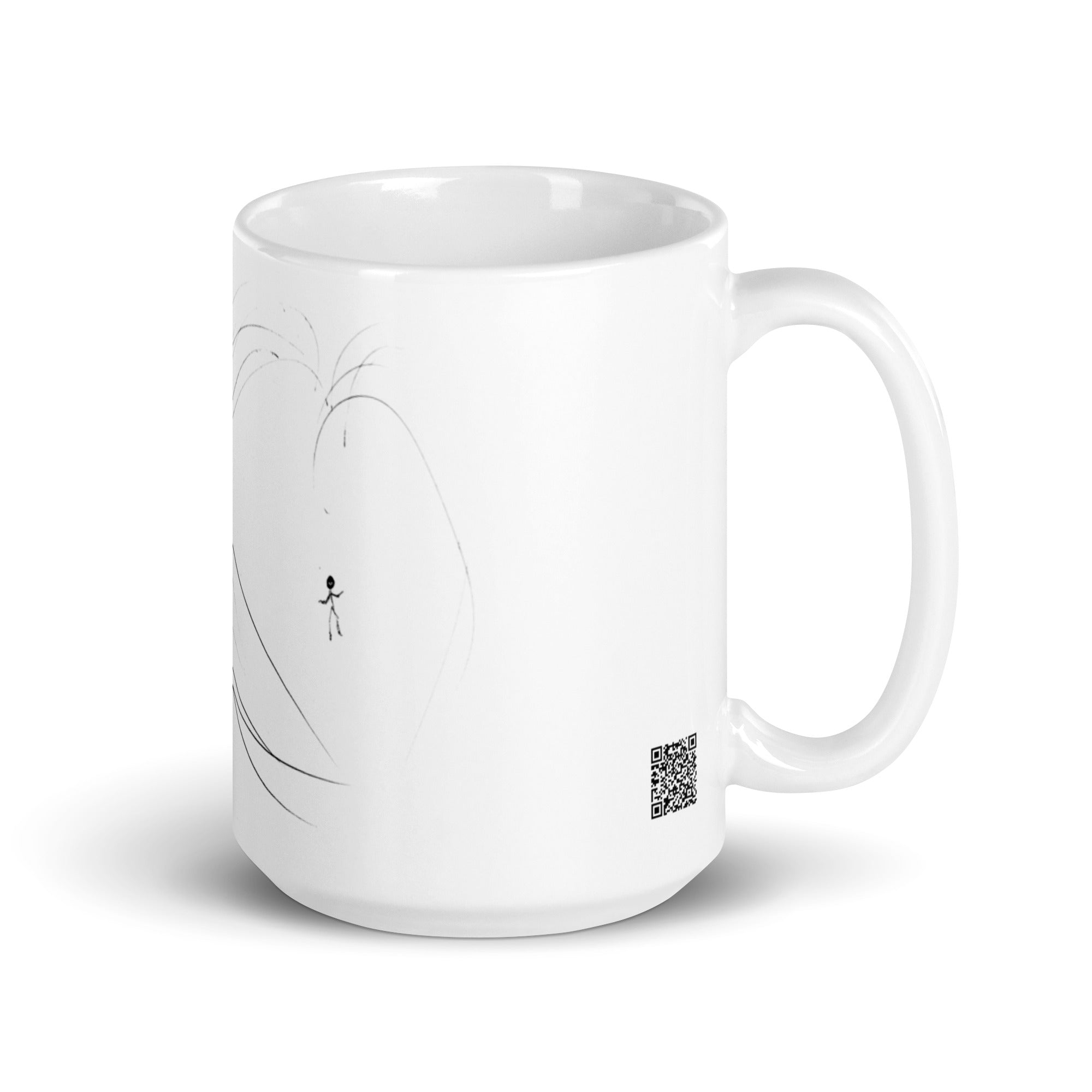 Take Steps Spirit First - White glossy mug