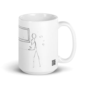 Morning, I love you, thankyou - White glossy mug