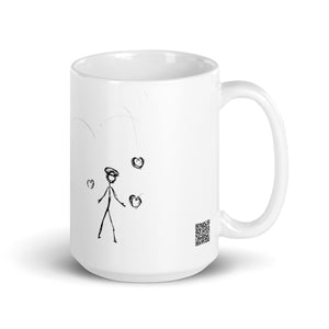 My Life - Mine - White glossy mug