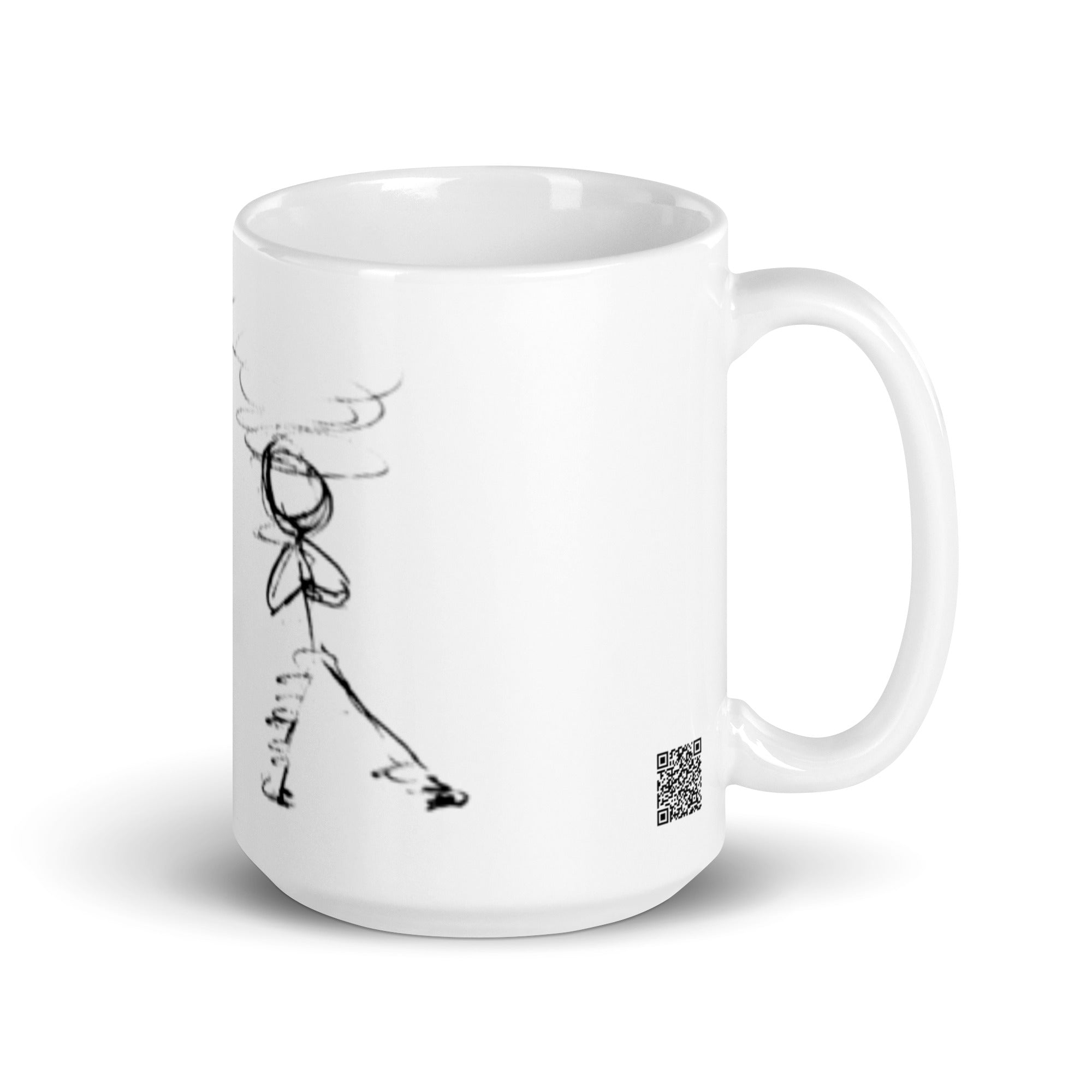 Vibrational ME - White glossy mug