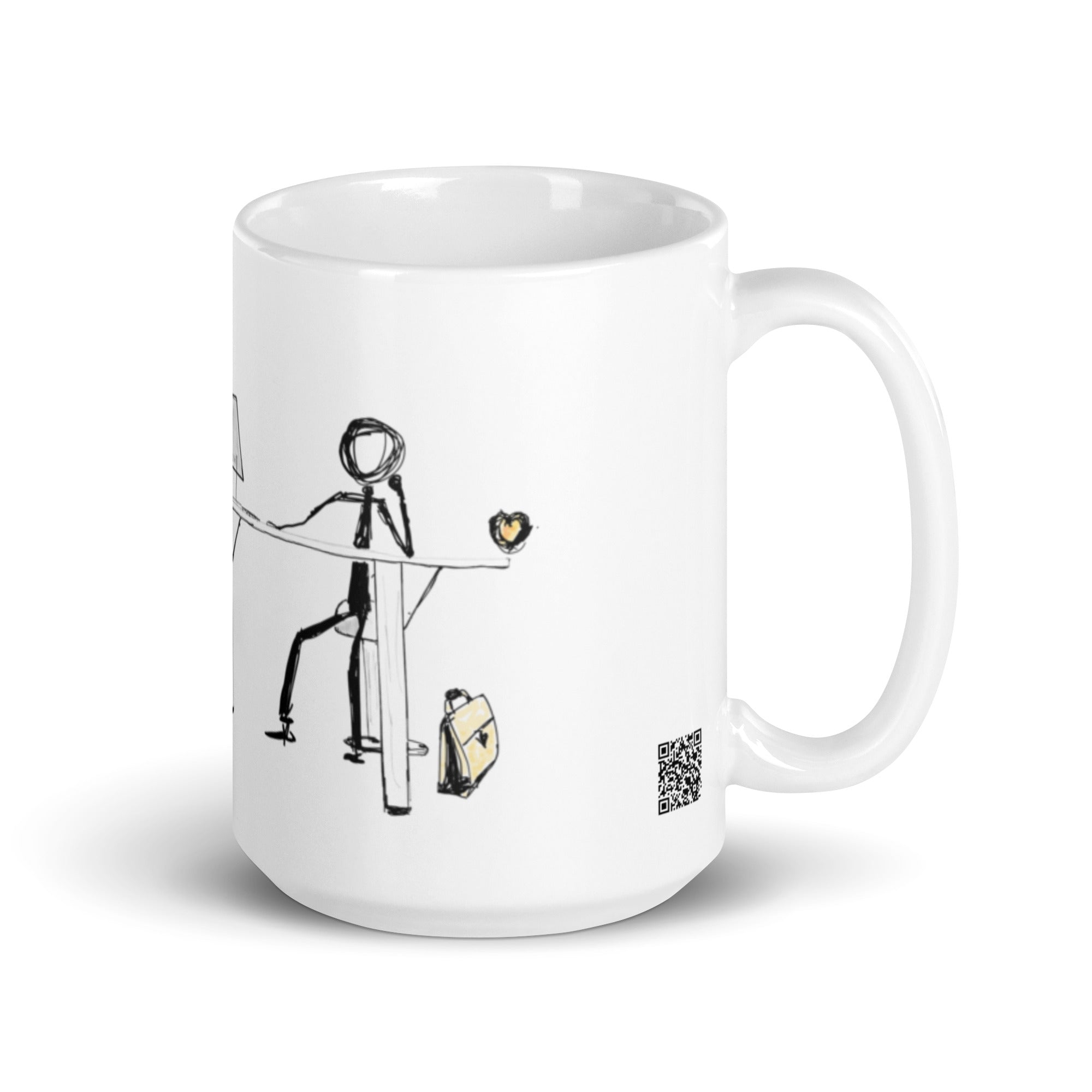 I am at peace - White glossy mug