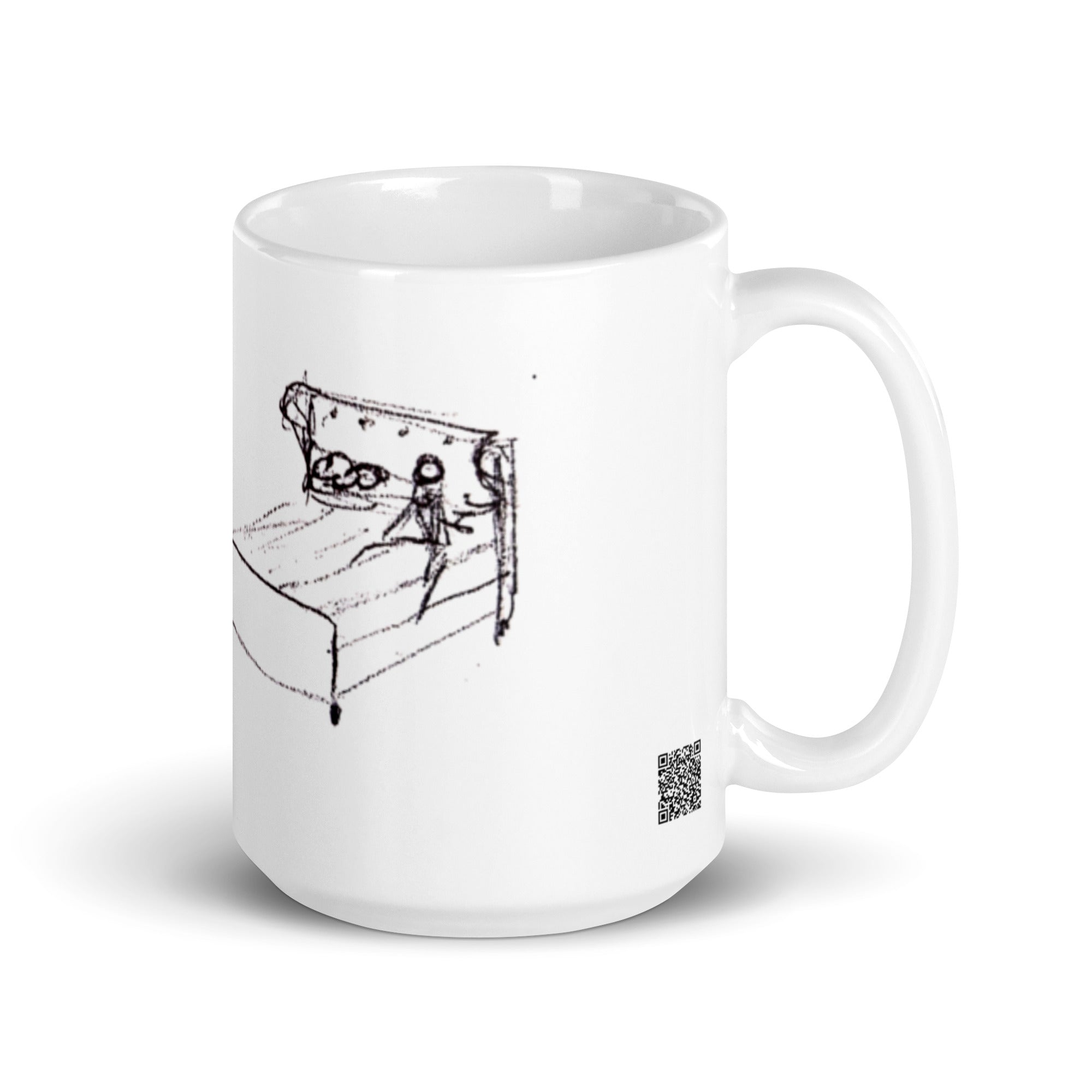 Stop overthinkng - White glossy mug